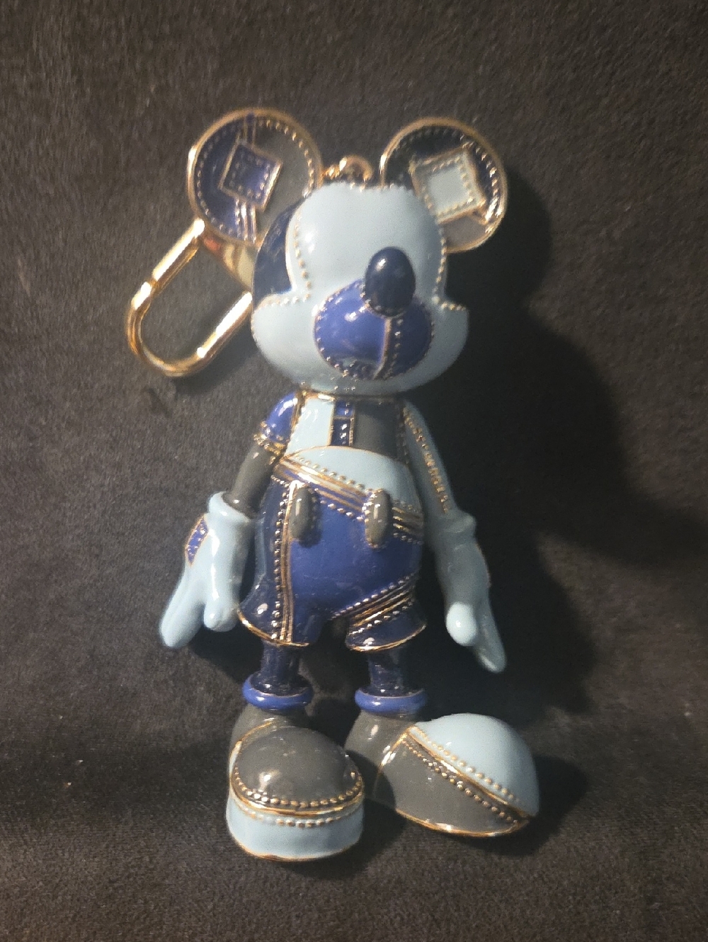 BaubleBar Blue Enamel And Gold Mickey Mouse Charm